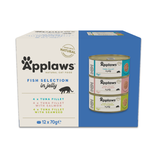 Applaws Multipakke Adult Boks 12 X 70 G Fiskeutvalg I Gelè Applaws Multipakke Adult Boks 12 X 70 G Fiskeutvalg I Gelè