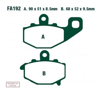 Bremseklosser EBC Brakes FA192HH Bremseklosser EBC Brakes FA192HH