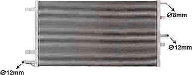 Lavtemperaturkjøler, intercooler VAN WEZEL 18012725