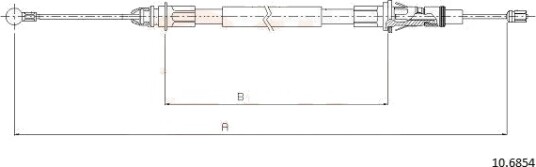 COFLE 92.10.6854 Tautrekk, håndbremse