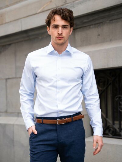 Selected Homme Slim Ethan Shirt Long Sleeve Classic Blå XL
