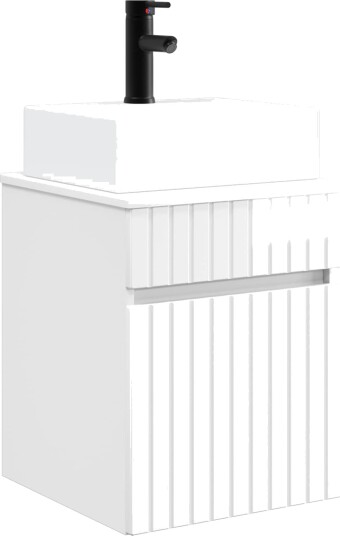 Vegghengt Servantskap Høgglans hvit 39 x 41 x 62,5 cm Vegghengt Servantskap Høgglans hvit 39 x 41 x 62,5 cm