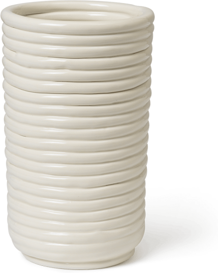 Ferm Living Corduroy vase 21 cm Off white