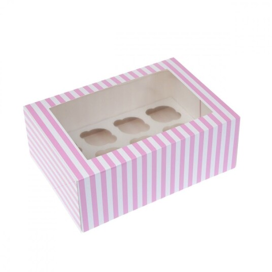 House Of Marie Mini Cupcake Boks 12 Circus Rosa Pk/2 