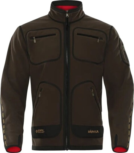 Härkila Men's Kamko Fleece M Brown/Red Härkila Men's Kamko Fleece M Brown/Red