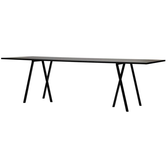 Hay Loop Stand Bord 200 cm Linoleum / Svart Hay Loop Stand Bord 200 cm Linoleum / Svart