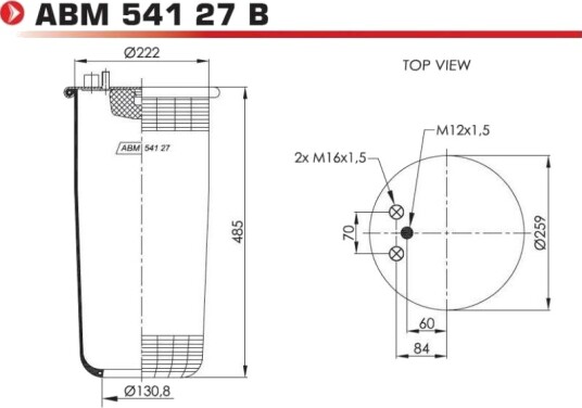 Luftbelg fjæring NEOTEC ABM54127B