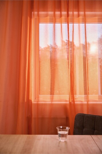 Jotex Voilegardin Ekstra Bred 1lengde Rustbrun ALBA 174007810300