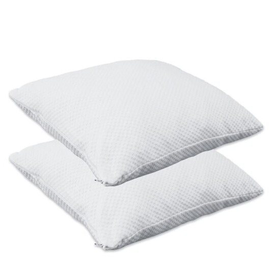 Herzberg HG-65X2: 2 stk. pute i strimlet minneskum med 2 deler