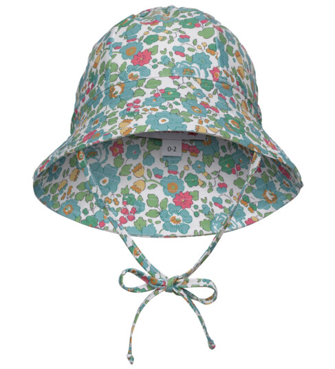Petit Crabe Badehatt Frey UV50+ Betsy m. Blomster Petit Crabe 2 8 år 92 128 Badehatt Grønn Hvit