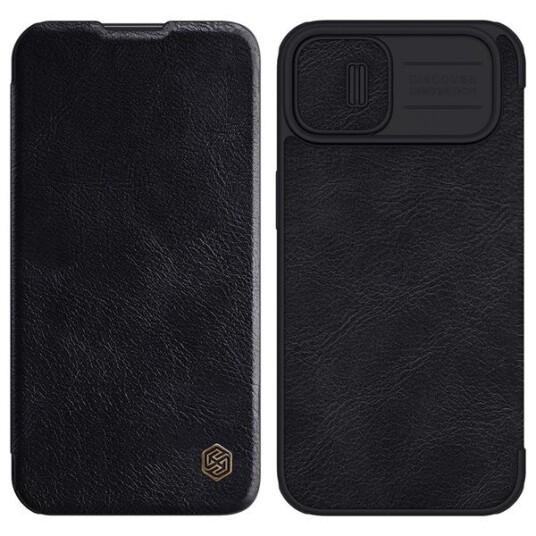 Nillkin Etui Skórzane Nillkin Qin Pro Leather Case Do Iphone 14 Plus (Svart)