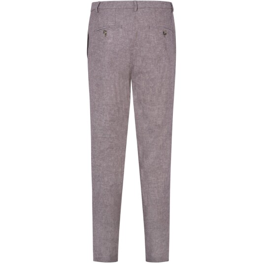Ricky Pants Mid brown melange S Linen stretch pants