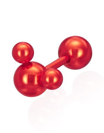 Mickey Mouse Inspired   Red Fake Piercing