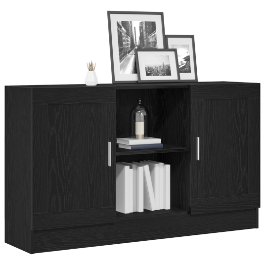 Serviesskap Svart 120 x 30.5 x 70 cm Konstruert tre