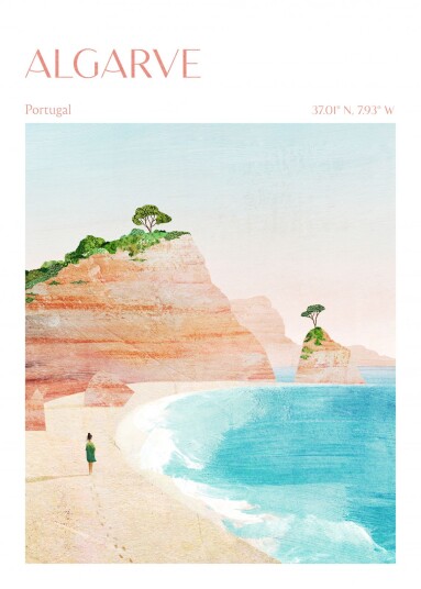 Plakat Algarve Portugal Plakat Algarve Portugal