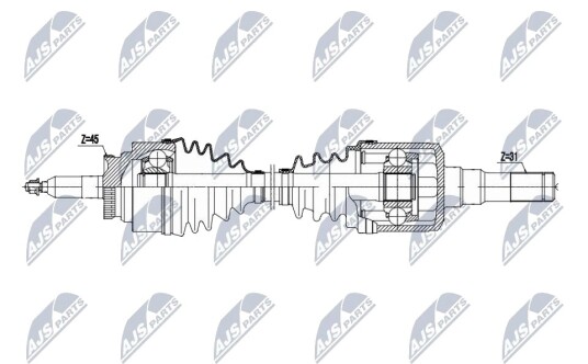 Drivaksel NTY NPW-FR-192