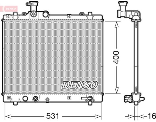 Radiator DENSO DRM47035 Radiator DENSO DRM47035