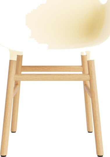 Normann Copenhagen Form Spisestuestol med Armlener Krem/eik