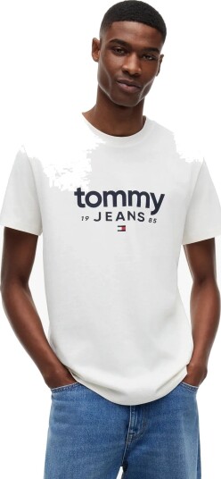 Tommy Jeans Tjm Slim Graphic Tee Ext White XXXL Tommy Jeans Tjm Slim Graphic Tee Ext White XXXL