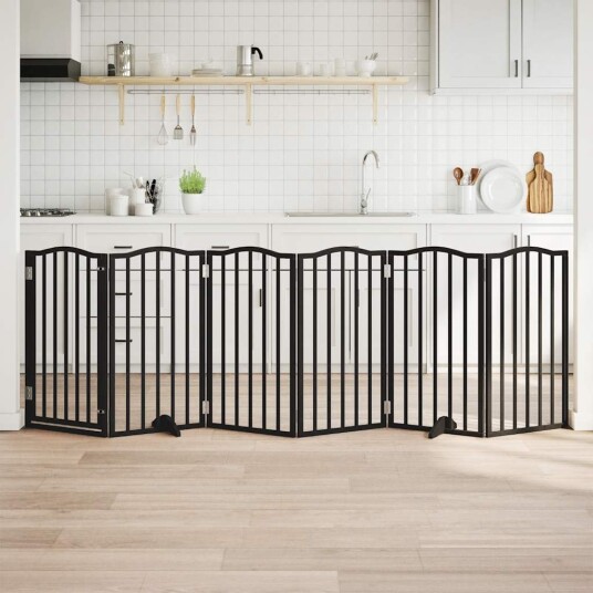 Hundeport Sammenleggbar 6 Paneler Svart 300 cm Poppeltre 352223 Hundeport Sammenleggbar 6 Paneler Svart 300 cm Poppeltre 352223