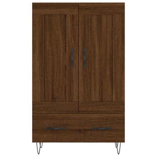 vidaXL Highboard brun eik 69,5x31x115 cm konstruert tre