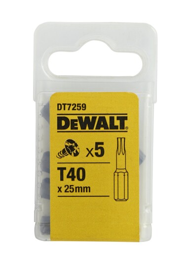 BITS TORX 25 MM T40X5 DT7259 DW BITS TORX 25 MM T40X5 DT7259 DW