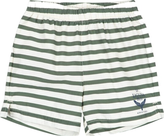 Konges Sløjd Badeshorts Asnou Stripe Verti Konges Sløjd 5 6 år 110 116 Badetøy Grønn