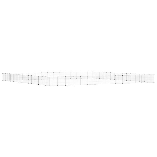 Vidaxl Dyrebur 60 Paneler Med Dør Svart 35X35 cm Stål Vidaxl Dyrebur 60 Paneler Med Dør Svart 35X35 cm Stål