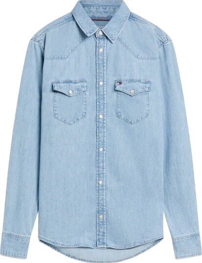 Tommy Hilfiger Western Denim Shirt Cloudy Blue CLOUDY BUE XXL