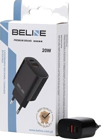 VeggLader Beline 20W 1Xusb C + 1Xusb Pd 3.0 Qc 3.0 Uten Kabel Sort VeggLader Beline 20W 1Xusb C + 1Xusb Pd 3.0 Qc 3.0 Uten Kabel Sort