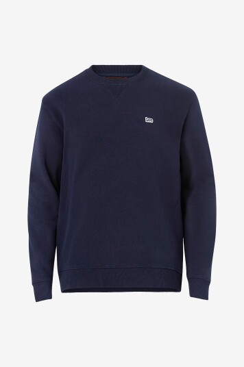 Lee Sweatshirt Plain Crew Sws Blå
