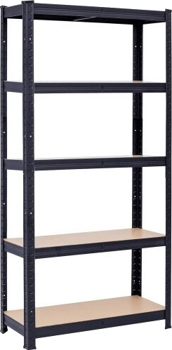 PROBUILDER STÅLREOL 5H 900X400X1800 MM 175KG SORT