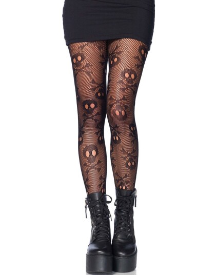 Pirate Skull Strømpebukse med Hodeskalle