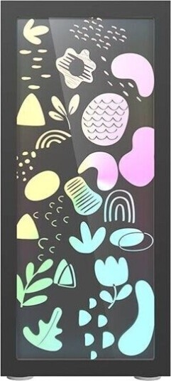 Darkflash DK210 Graffiti Miditower Kabinett Svart Darkflash DK210 Graffiti Miditower Kabinett Svart