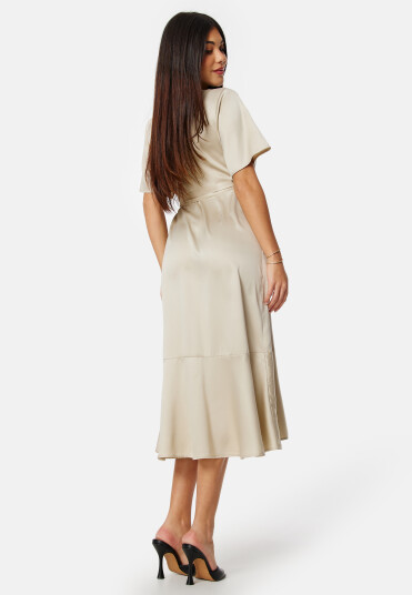 Bubbleroom Occasion Frill Dress Champagne 2XL