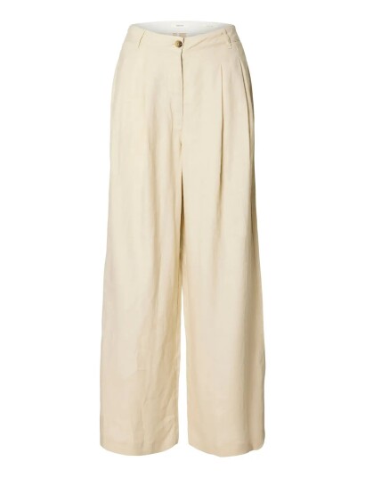 Selected Slfextra Wide Magna Mw Linen Pant Cream 38 x 32 Selected Slfextra Wide Magna Mw Linen Pant Cream 38 x 32