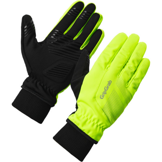 Gripgrab Ride 2 Windproof Winter Gloves Yellow Hi-vis S Gripgrab Ride 2 Windproof Winter Gloves Yellow Hi-vis S