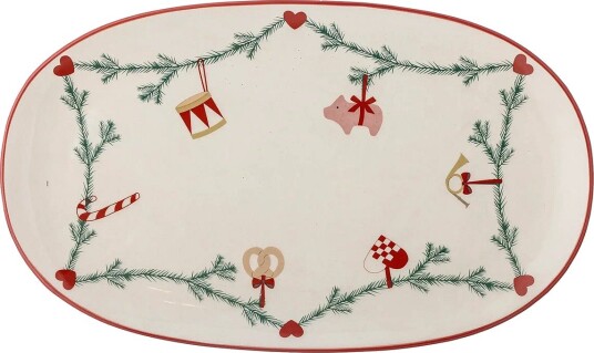 Bloomingville Yule Serving Plate - NATURAL - H2 cm