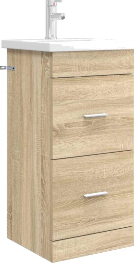 Badmøbel med vask Sonoma eik 42 x 40 x 84,5 cm Konstruert tre Badmøbel med vask Sonoma eik 42 x 40 x 84,5 cm Konstruert tre
