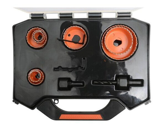 Boxer Hullsagsett 19-64 mm for Elektrikere med 2 Holdere og Unbrakonøkkel