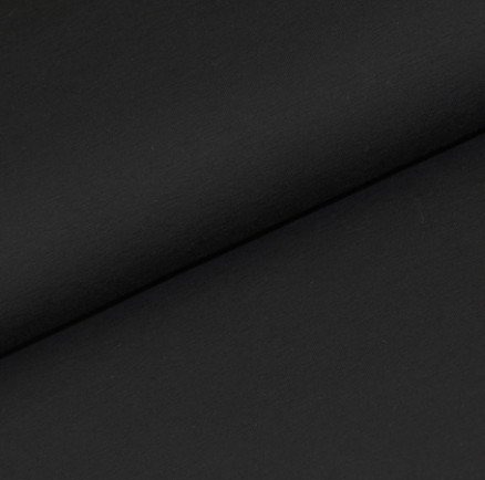 Balsløw Bomullsjersey Solid Stoff 155Cm 022 Sort 50Cm