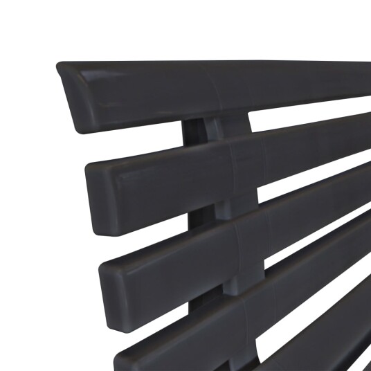 vidaXL Hagebenk 145,5 cm plast antrasitt vidaXL Hagebenk 145,5 cm plast antrasitt