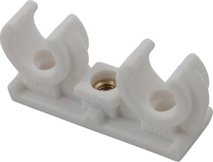 Klemrørholder Dobbel 22 Mm