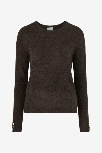 ICHI - Pullover ihKamara Ls24 - Brun