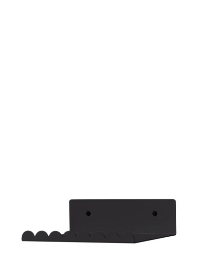 NOBODINOZ Lacquered Steel Wall Small Shelf Black 