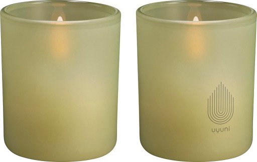 4 stk Uyuni LED stearinlys grønn
