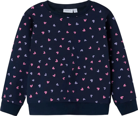 Name It Nmfdavina Ls Sweat Fleece Bru Noos Navy 122 128