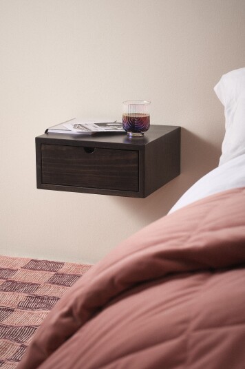 Jotex Nattbord/hylle Black mdf / metall WILLISTON 1651785010