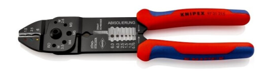 Knipex Krympeverktøy 97 21 215 230 mm med Flerkomponentgrep Knipex Krympeverktøy 97 21 215 230 mm med Flerkomponentgrep