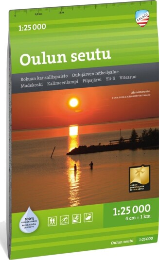 Calazo Förlag Topografisk kart Oulun Seutu 1 25 000 1 25 000